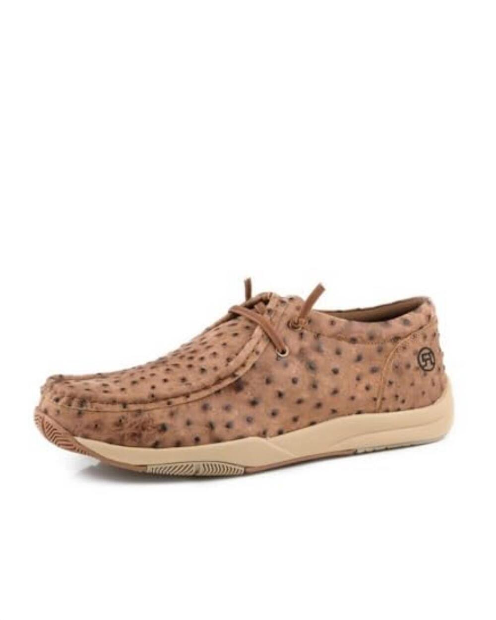 NEW ROPER men's clearcut eyelet chukka lace-up shoes in tan